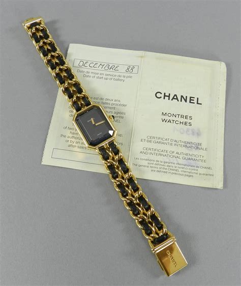 chanel paris plaque or g20m|Chanel Vintage 1987 Premiere Watch .